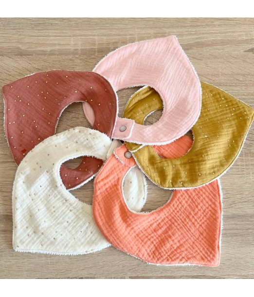 Mini Babounj Bavoirs bandana 100% coton Oeko-tex 0m+ Bavoir -