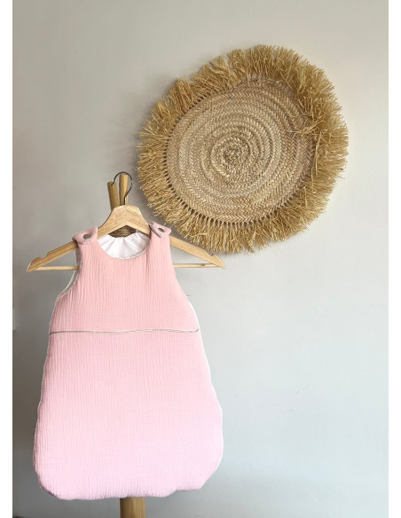 Mini Babounj Gigoteuse "Double Gaze" 100% Coton TOG 2,5 Rembourrage en ouatine 0-6 mois - Rose dans Gigoteuse chez Baby And Mom Maroc