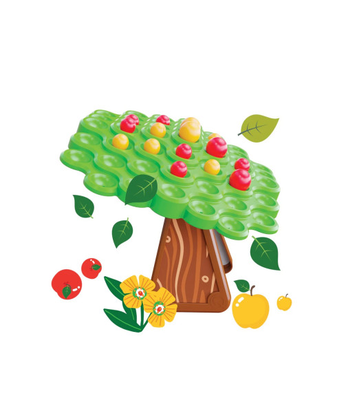 Quercetti Stay Apple! Jeu de l'Arbre Balance, Pommier à