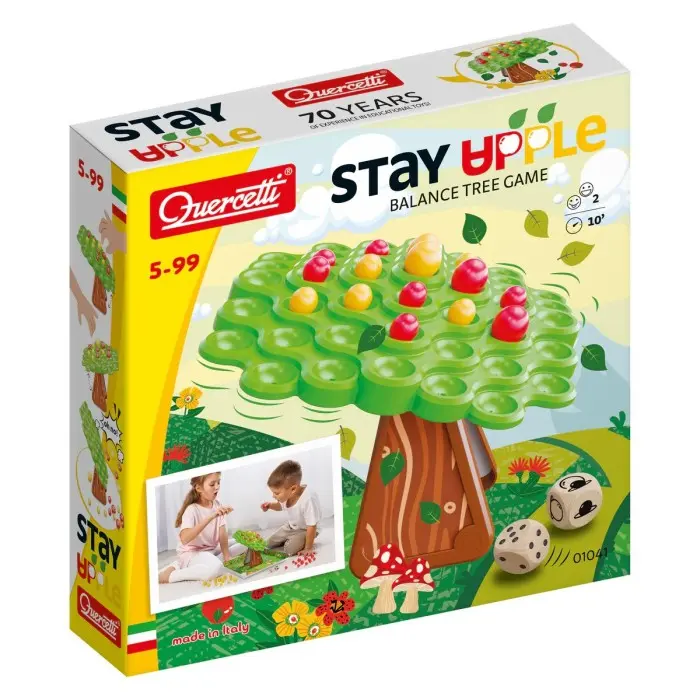 Quercetti Stay Apple! Jeu de l'Arbre Balance, Pommier à