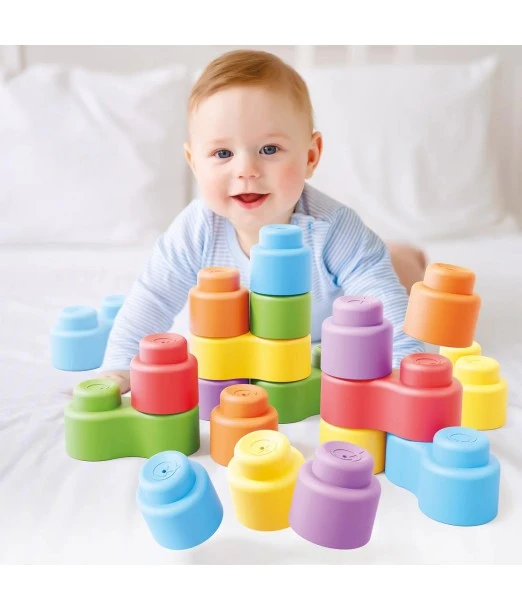 Quercetti Leggo Soft soft silicone blocks 24 pieces from 6 to 36 months 2