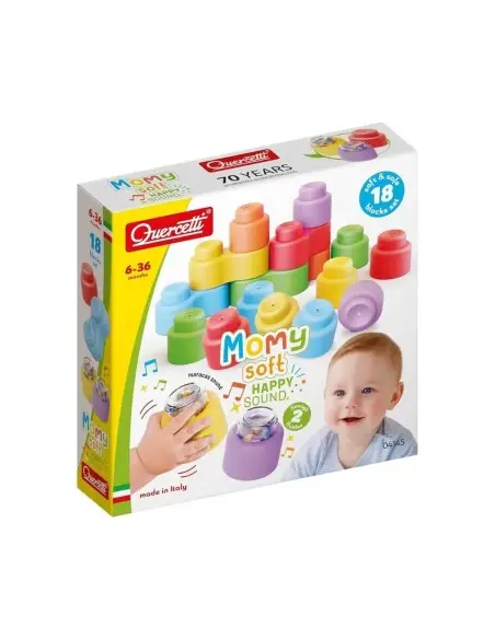 Quercetti Leggo Soft Blocks in soft silicone, 18 musical pieces, from 6 to 36 months