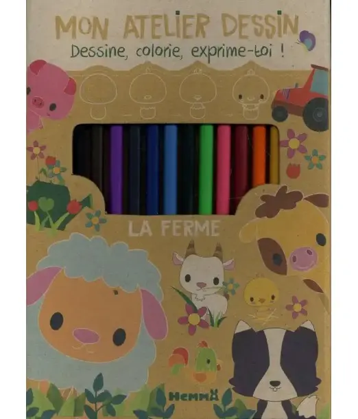 Mon atelier dessin: La ferme 3ans+ 3 - 5 ans - Hemma Maroc