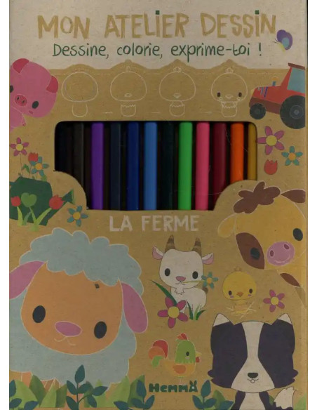 Mon atelier dessin: La ferme 3ans+ 3 - 5 ans - Hemma Maroc