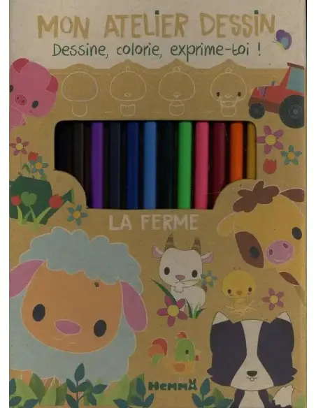 Mon atelier dessin: La ferme 3ans+ 3 - 5 ans - Hemma Maroc