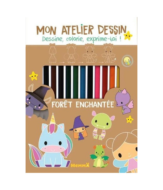 Mon atelier dessin: Forêt enchantée 3ans+ 3 - 5 ans - Hemma