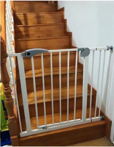 Bébé Safe Barrière de Sécurité Blanc 75 à 85cm Barrière de