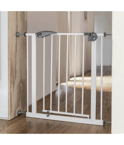 Bébé Safe Barrière de Sécurité Blanc 75 à 85cm Barrière de 2