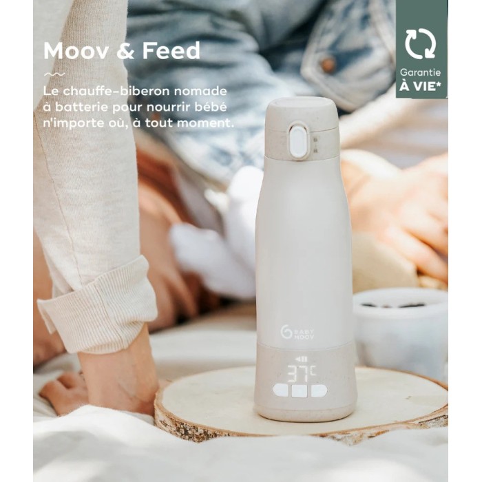 Babymoov Chauffe-biberon nomade rechargeable Moov & Feed