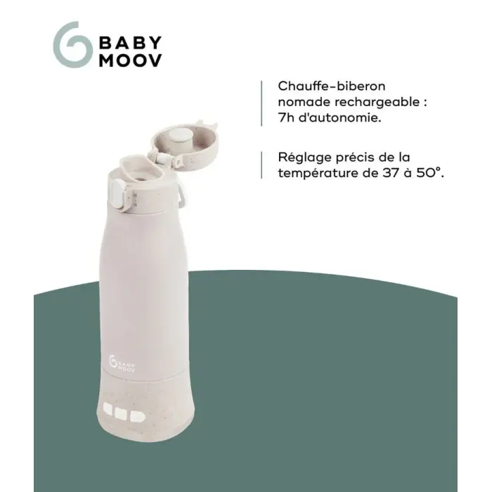 Babymoov Chauffe-biberon nomade rechargeable Moov & Feed