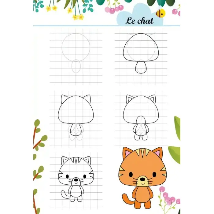 Mon atelier dessin: Animaux mignons 3ans+ 3 - 5 ans - Hemma