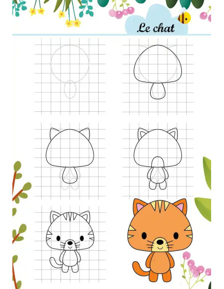 Mon atelier dessin: Animaux mignons 3ans+ 3 - 5 ans - Hemma