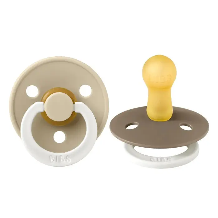 Sucette BIBS Glow Pack De 2 Dark Oak / Vanilla Sucettes - BIBS