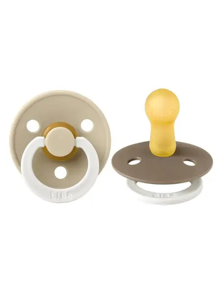 Sucette BIBS Glow Pack De 2 Dark Oak / Vanilla Sucettes - BIBS