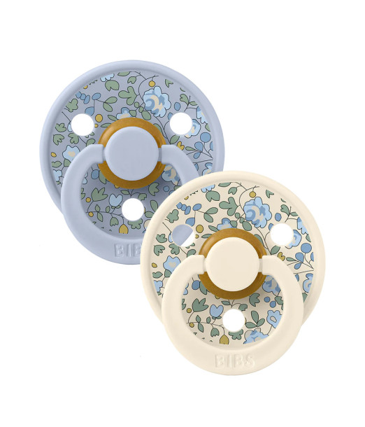 Sucette BIBS x LIBERTY Pack De 2 Eloise Dusty Blue Mix Sucettes