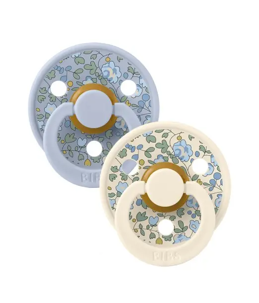Sucette BIBS x LIBERTY Pack De 2 Eloise Dusty Blue Mix Sucettes