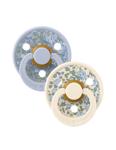 Sucette BIBS x LIBERTY Pack De 2 Eloise Dusty Blue Mix Sucettes