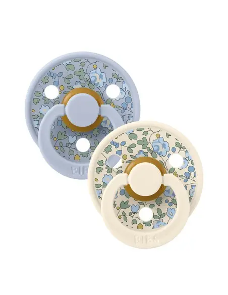 Sucette BIBS x LIBERTY Pack De 2 Eloise Dusty Blue Mix Sucettes