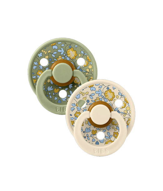 Sucette BIBS x LIBERTY Pack De 2 Eloise Sage Mix Sucettes -
