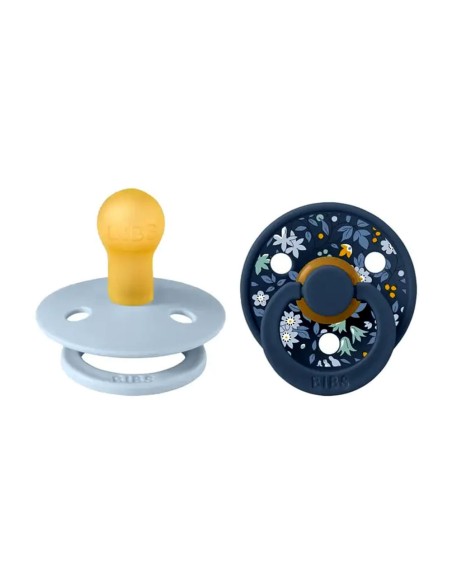 Sucette BIBS x LIBERTY Pack De 2 Chamomile Lawn Baby Blue Mix