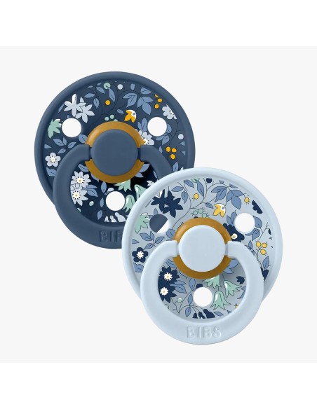 Sucette BIBS x LIBERTY Pack De 2 Chamomile Lawn Baby Blue Mix