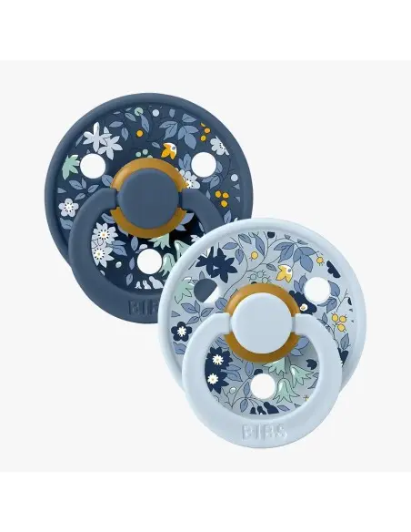 Sucette BIBS x LIBERTY Pack De 2 Chamomile Lawn Baby Blue Mix