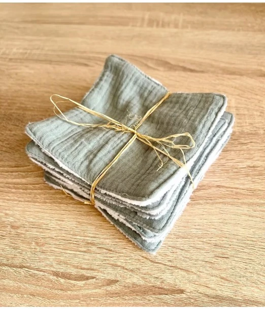 Mini Babounj washable wipes "double gauze" in bamboo fibre 2