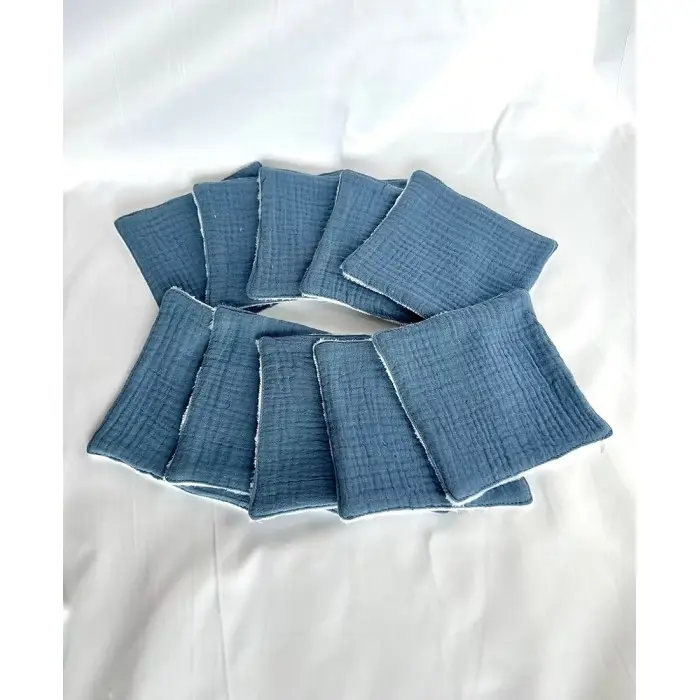 Mini Babounj Lingettes Lavables « Double gaze » en fibre de