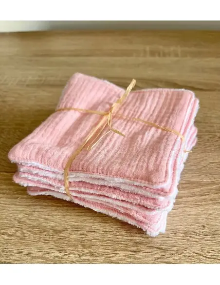 Mini Babounj washable wipes "double gauze" in bamboo fibre — photo 5