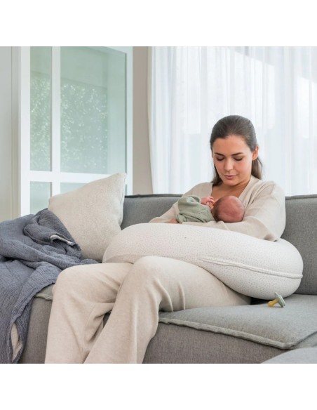 Doomoo Coussin de Grossesse et d'allaitement Buddy Silver Dots dans Coussin d'allaitement chez Baby And Mom Maroc