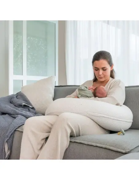 Doomoo Coussin de Grossesse et d'allaitement Buddy Silver Dots