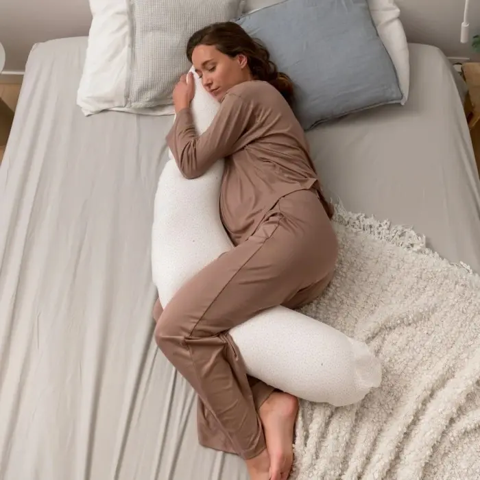 Doomoo Coussin de Grossesse et d'allaitement Buddy Silver Dots