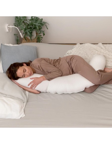 Doomoo Coussin de Grossesse et d'allaitement Buddy Silver Dots dans Coussin d'allaitement chez Baby And Mom Maroc