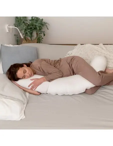 Doomoo Coussin de Grossesse et d'allaitement Buddy Silver Dots