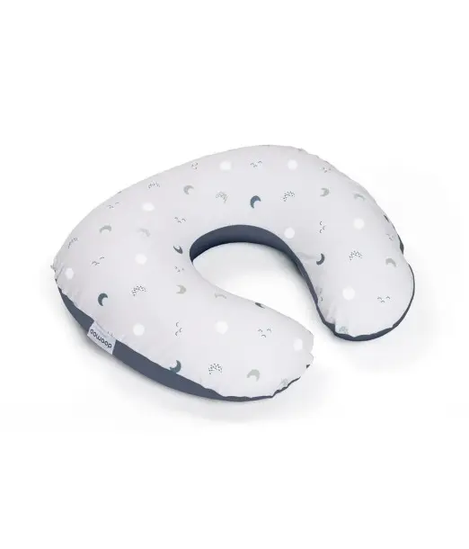 Doomoo Coussin D'allaitement Softy Blue Grey Moon Coussin