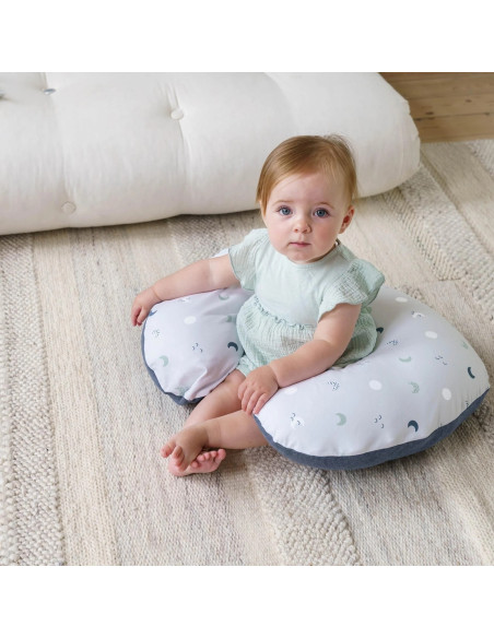 Doomoo Coussin D'allaitement Softy Blue Grey Moon dans Coussin d'allaitement chez Baby And Mom Maroc