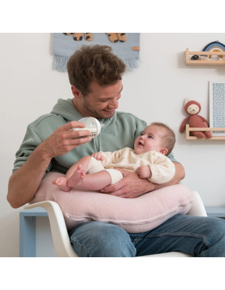 Doomoo Coussin D'allaitement Softy Chiné Pink dans Coussin d'allaitement chez Baby And Mom Maroc