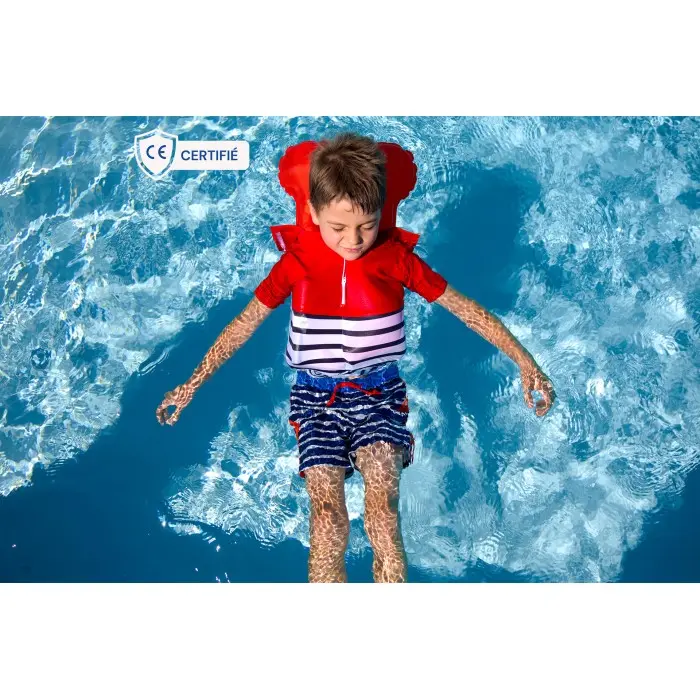 PRE-COMMANDE Floatee Tee-shirt Anti-noyade Enfant - Rouge