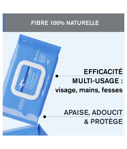 1ères Lingettes nettoyantes Uriage Bébé, Lingettes - Puériculture Maroc 2