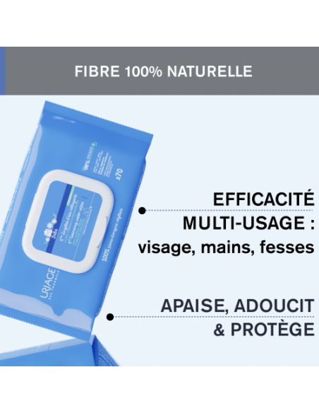 Uriage Bébé 1ères Lingettes nettoyantes dans Gant de Bain chez Baby And Mom Maroc