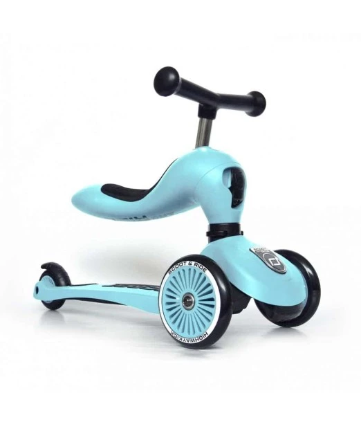Scoot and Ride Highwaykick 1 child's scooter - Bilberry blue