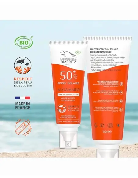 Biarritz Spray Solaire SPF50 100ml Crème Solaire - Biarritz