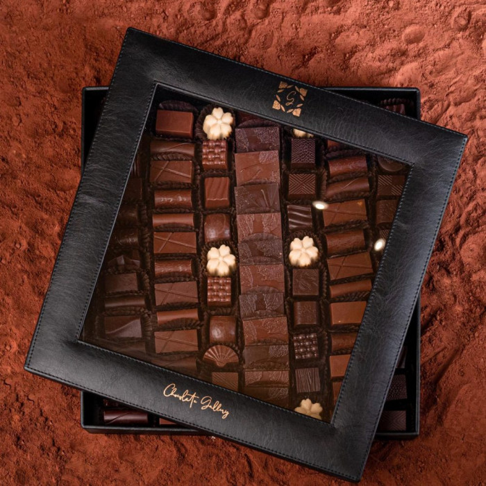 Boîte de chocolat - 80 pièces Chocolat & Macaron - Chocolate