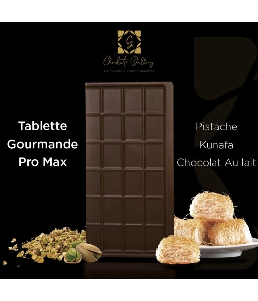 Indulgent chocolate bar — pistachio, kunafa, milk chocolate