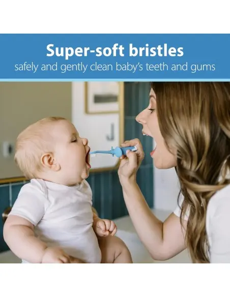 Dr Brown's Brosse à dent 0-3ans Bleu Biberon & Accessoires -