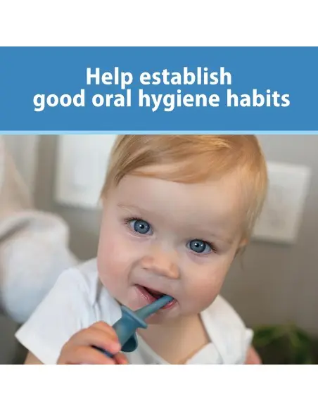 Dr Brown's toothbrush from 0 to 3 years blue — photo 2