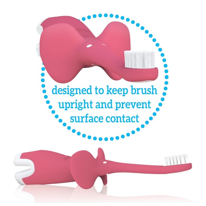 Dr Brown's Brosse à dent 0-3ans Rose dans Brosse à dents chez Baby And Mom Maroc
