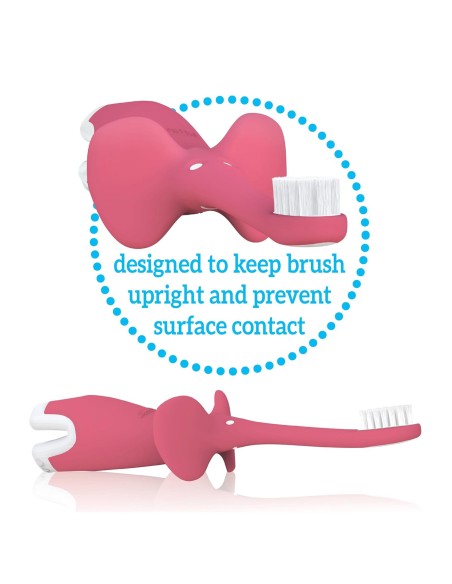 Dr Brown's Brosse à dent 0-3ans Rose dans Brosse à dents chez Baby And Mom Maroc