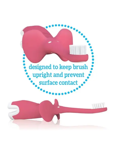 Dr Brown's toothbrush from 0 to 3 years pink — photo 4