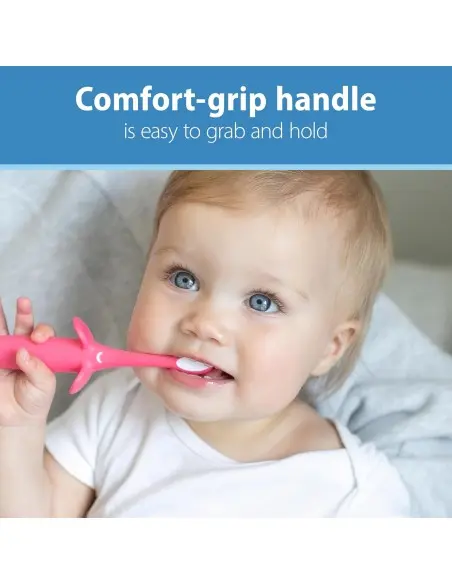 Dr Brown's toothbrush from 0 to 3 years pink — photo 5
